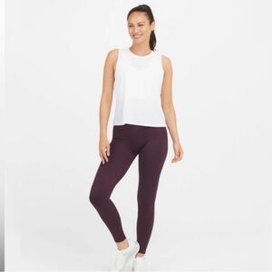 Spanx Look at Me Now Purple Seamless High Waist Leggings